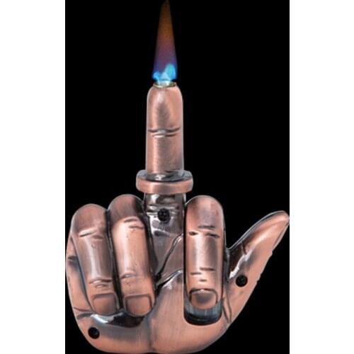 2020 new funny lighter custom plastic lighter personality creative inflatable fist lighter with sound