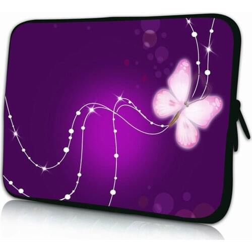 Purple Butterfly Womens Tablet Cover Case Neoprene 7" 7.7" 7,9" 8.0" 9.7" 10" 10.1" 10.2" 10.5" Tab Fundas Bag For Xiaomi Apple