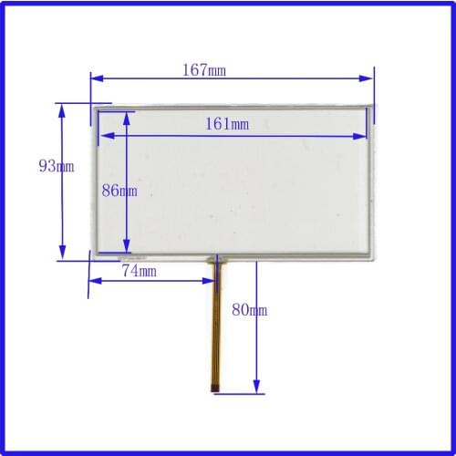 ZhiYuSun New 7 inch TOUCH Screen panels 167mm*93mm for GPS or commercial use post