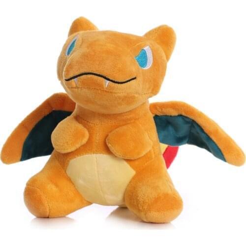 1pcs 23cm TAKARA TOMY Pokemon Q version Charizard Plush Stuffed Toys Doll Soft Toy Gifts for Children Kids