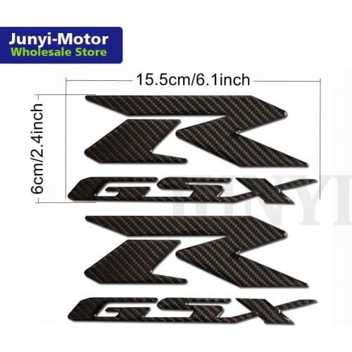 2Pcs For GSXR Carbon Fiber 3D Emblem Tank Logo Decal Logo Sticker For Suzuki GSXR 600 750 1000 K1 K2 K3 K4 K5 K6 K7 K8 K9