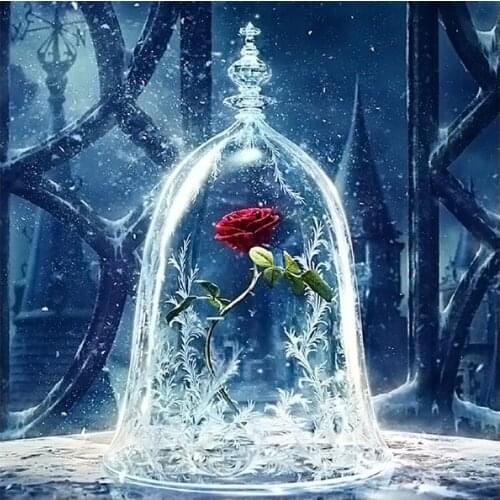 5D Diy Diamond Painting rose Cross Stitch Diamond Embroidery Diamond Mosaic Round Rhinestones Needlework Crafts Home Decoration