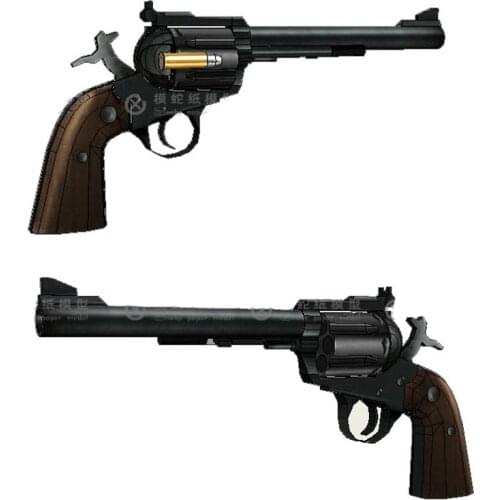 Western Gun Paper Model Weapon 3D Handmade Drawings Military Papercraft Toy