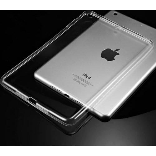 Case TPU For Apple iPad Air Protective Smart cover Protector Leather For iPadAir 1 PU Tablet 9.7" Transparent shell Sleeve ipad5