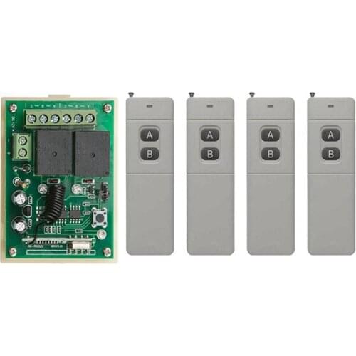 3000m Long Range Remote Control Switch DC12V 2CH 10A Relay Switch Transmitter&Receiver light /lamp/ window/Garage Doors shutters
