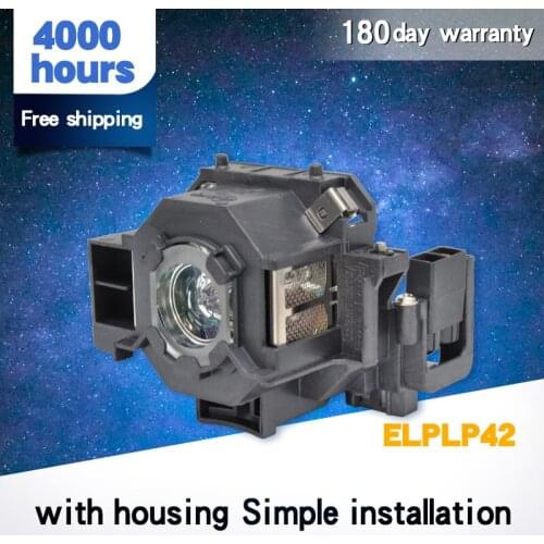 High Brightness Projector lamp With Housing V13H010L42 ELPLP42 for Epso n EMP-822 EMP-822H EMP-83 EMP-83C EMP-83H EMP-83HE
