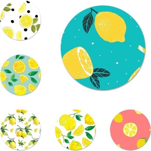 Fruit Fresh Lemon Colorful Cute Badge Brooch Pin Accessories For Clothes Backpack Decoration gift