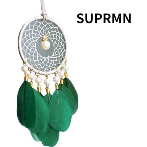 Indian dream catcher ornaments indoor car interior car pendant feather girl heart forest dream catcher