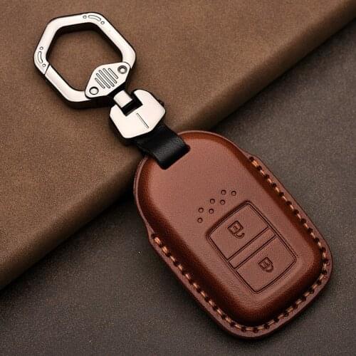 Leather Car Key Cover Car Key Shell Case Cover for Honda Civic Accord Fit Hrv Crv Jazz City Auto Interior Protector Accessories
