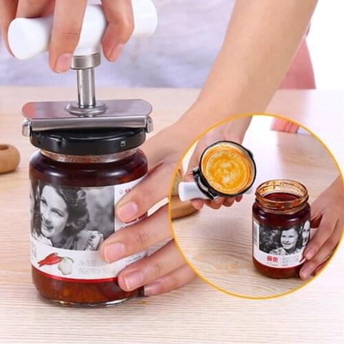 Stainless Steel Bottle Opener Labor-saving Lids Off Tool Adjustable wrench remover for Jar Cap Screw Can Opener Kitchen Gadget