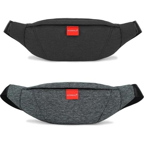 PETERBOLO New Men Chest Bag Waterproof Oxford Causal Crossbody Purse For Man