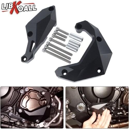 Right Engine Frame Slider Stator Cover Crash Protector for Yamaha YZF R1 FZ-10 MT10 MT-10 Black Motorcycle Accessories