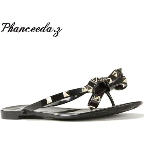New 2020 Shoes Women Sandals Flip Flops Toe Slides Female Fashion Comfortable Sandal Sweet Slippers PVC Jelly Shoes