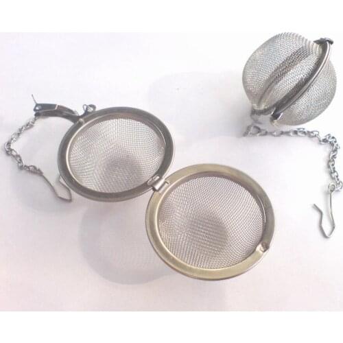 FREE SHIPPING 20pcs/lot Stainless Steel Tea Pot Infuser Strainer Ball 4.5cm