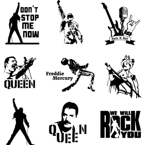 Fashion Freddie Mercury Queen Band Car Sticker Auto Stickers Oil Tank Cover Car-styling Custom Accessories and Decal Wrap Vinyl