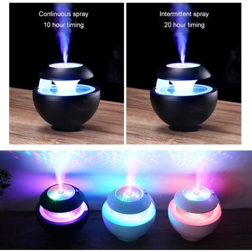 400ML Ultrasonic Air Humidifier Home Car Aroma Light Shimmer Projection Backlight 6in1 USB LED Humidifier Air Diffuser Purifier