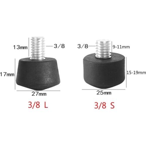 Universal Anti-slip Rubber Foot Pad Feet Spike for Tripod Monopod 3/8" 1/4" M8