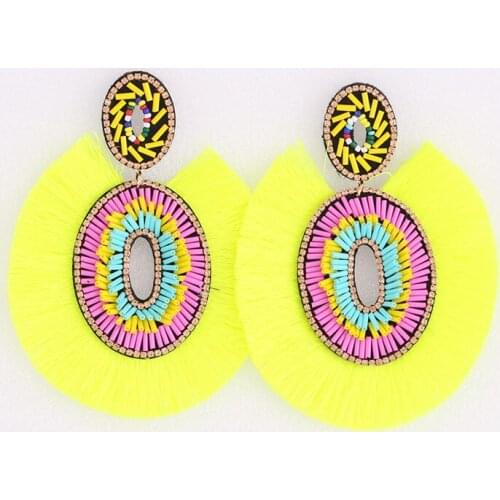 Dangle Drop Earring For Women Oorbellen Fashion Earrings Jewelry Statement Earrings Tassel Big Earring Boho Fringe Earrings