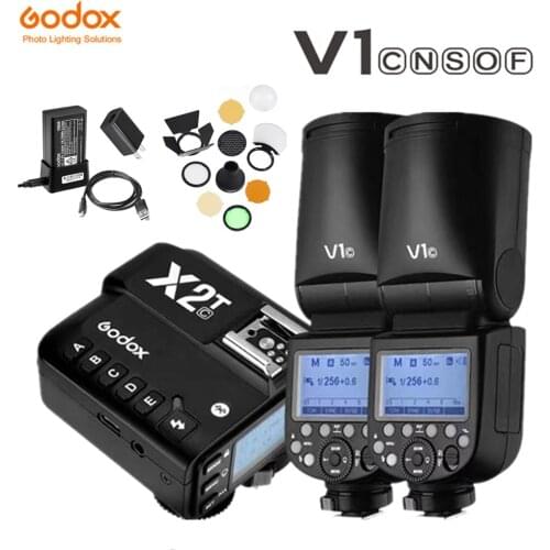 Godox V1 Flash TTL 1/8000s HSS 2600mAh lithium battery Speedlite Flash AK-R1 X2T Trigger for Canon Nikon Sony Fujifilm Olympus