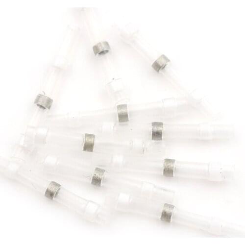 High Quality 10Pcs/lot White Waterproof Solder Sleeve Heat Shrink Tube Wire Terminal Connectors Tool