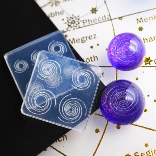 Sky Spiral Jewelry Mold UV Epoxy Resin Mold Silicone Mold For Resin Starry Sky DIY Jewelry Making Tools