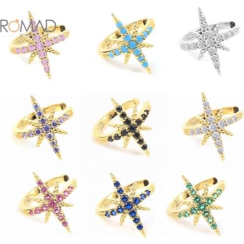 ROMAD 1PC Small Earcuff Ear Wrap Earcuff Clips Earrings 925 Sliver Ear Cuff Ear Clip For Women No Pierced Jewelry Oorbellen