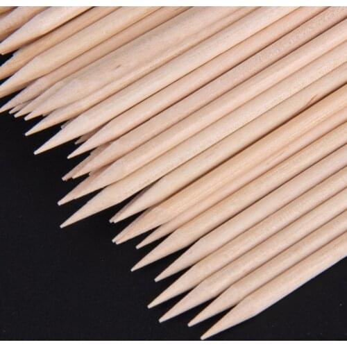 100Pcs/set Professional Nail Material Nail Art Wood Stick Dead Skin Push Pedicure Professional Nail Art Tool Set