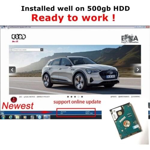 2021Latest Version E T/ K 8 .2 Support Online Update Cars V/A/ G Group Vehicles Electronic Parts Catalogue Install on 500gb HDD
