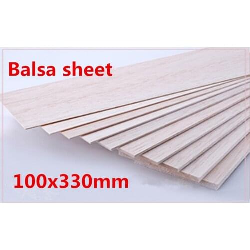 4mm 5mm 6mm 8mm 10mm thickness 100x330mm AAA+ Balsa Wood Sheet Plane board Light wood DIY aircraft model board Easy to cut