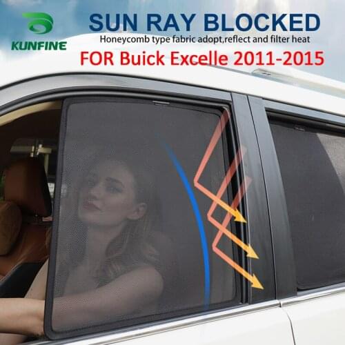 4PCS/Set Or 2PCS/Set Magnetic Car Side Window SunShades Mesh Shade Blind For Buick Excelle 2008-2015