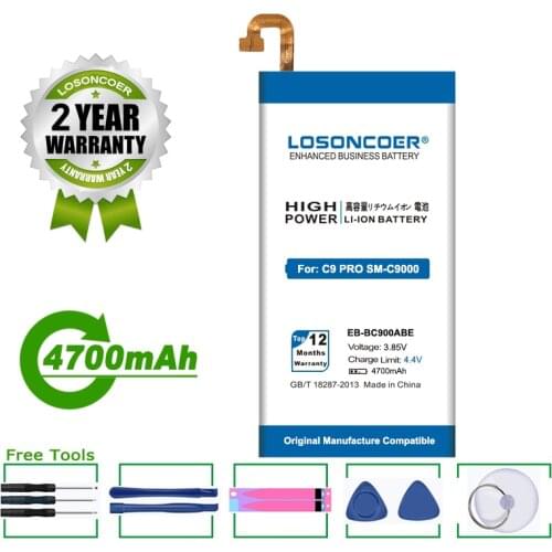 4700mAh EB-BC900ABE Battery For Samsung Galaxy C9 Pro/C9 Pro Duos,SM-C9000 SM-C9008 SM-C900F SM-C900Y Mobile Phone Battery