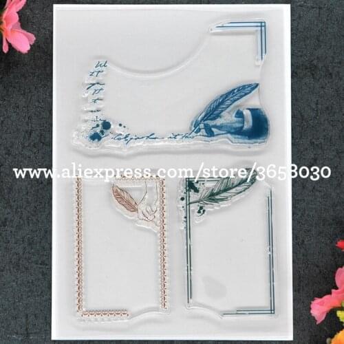 Letters Scrapbook DIY photo cards account rubber stamp clear stamp transparent stamp 11x16cm 8101470