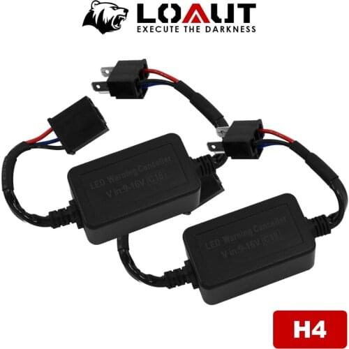 LOAUT HID LED Headlight Canbus Wire Harness H8 H9 H11 H13 HID H4 H7 DECODER H1 H3 9005 9006 9012 for BENZ AUDI V-W Cancel error