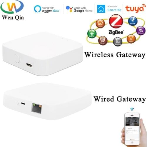 Smart Home Tuya Zigbee Gateway Hue Bridge Smart Life APP Wireless Remote Controller Works with Alexa Google Home Voice Assistant