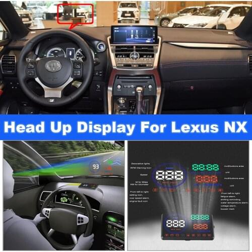 HUD Head Up Display For Lexus NX 200t/300/300h NX200t/NX300/NX300h 2014-2020 Car Electronic Accessories Driving Speed Alarm