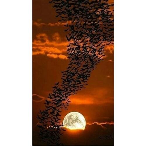 Diy 5D diamond painting cross stitch diamond puzzle full square Mosaic picture unfinished diamond embroidery Sunrise scenery