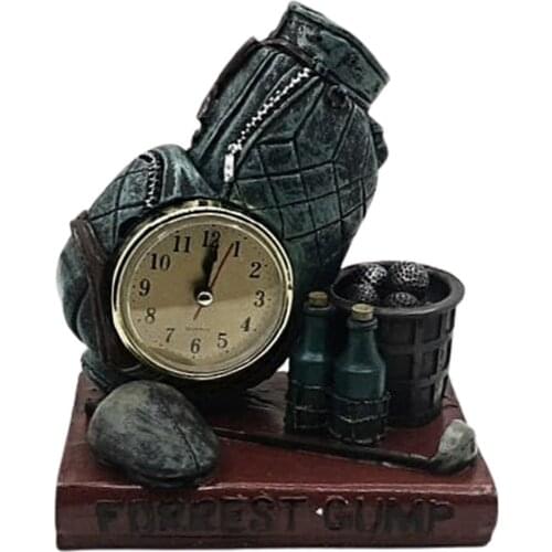 Golf Tasarımlı Masa Saati Dekoratif Biblo (9154)