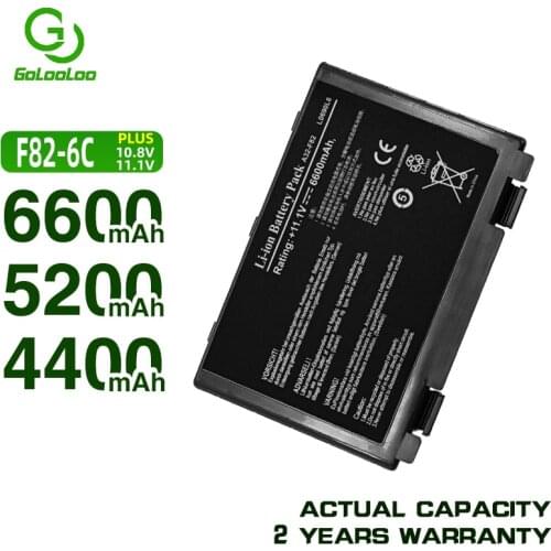 Golooloo A32 F82 Laptop Battery for Asus A32-F82 A32-F52 K50 K50IJ K50IN K60 K61IC K60IL K70A K70AB K70ID K70IJ K70Y