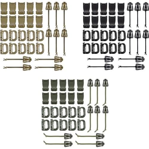 30pcs Carabiner Locking Carabiner Clips for Outdoor Camping Keychain Clip Backpack Accessories