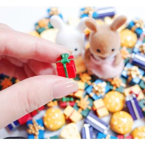 Forest Animal Family Dollhouse Decoration Simulation Food Burger Cheese Mini Christmas Gifts Cute Dolls DIY Phone Case Handmade