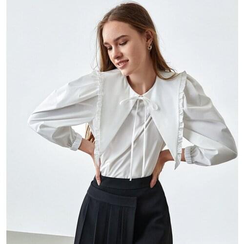 Женские белые рубашки LOKEDIKE China At AliExpress