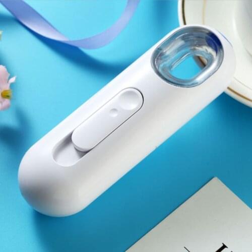 Mini Nano Mister Spray Bottle Battery Operated Facial Steamer Moisturizing Ultrasonic Handheld Atomizer Portable Beauty Face