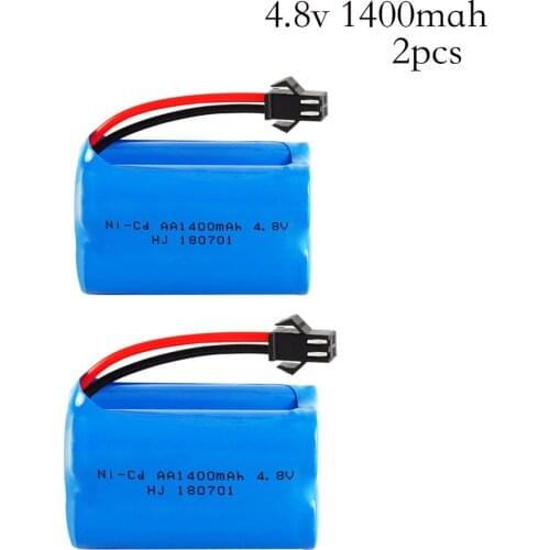 2pcs 4.8v 1400mah Ni-Cd Battery nicd AA 4.8v rechargeable battery pack for RC cars 4.8v RC boat toy Ni-Cd Battery 1400 mah Ni-Cd