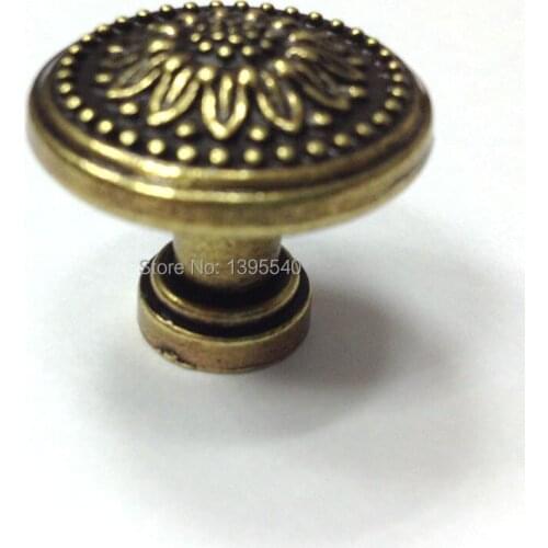 New 2pcs 31mm Antique Cabinet Kitchen Drawer Knob Euro-Style Vintage Wardrobe Door Knobs Modern Kitchen Handles Bars Pulls