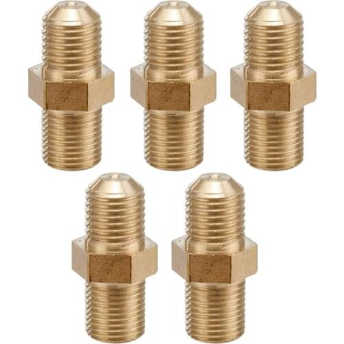 5x Turbo Oil Feed Restrictor Fitting 4AN Male To Female .035" Restrictor