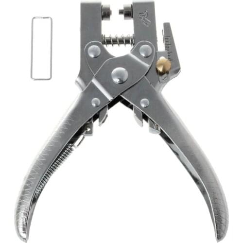 Practical Belt Rivet Hole Punch Plier With 100pcs Eyelet Hollow Press Grommets Craft Tool For Leather Strap