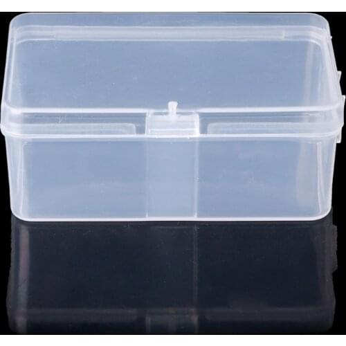 Rectangular Plastic Transparent Storage Box Jewelry Beads Container Organizer 7.8*4.9*3CM