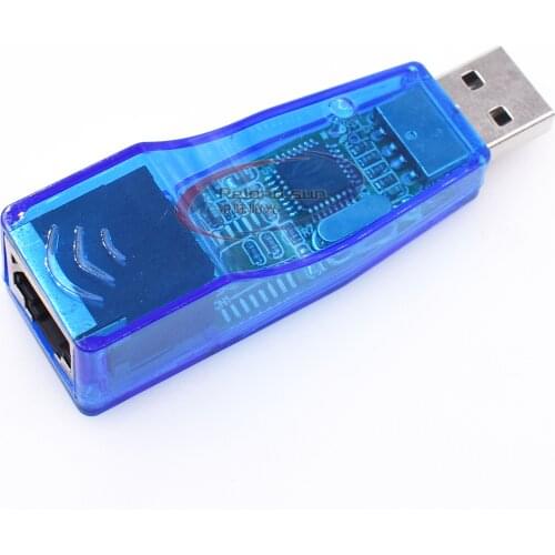 USB 2.0 To LAN RJ45 Ethernet 10/100Mbps Network Card Adapter For Win7 Win8 Android Tablet PC Blue