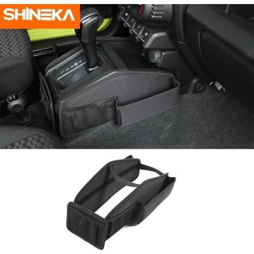 Stowing Tidying Car Gear Shift Storage Bag Organizer Tray Container Oxford Cloth for Suzuki Jimny 2019 2020 JB74 Car Accessories