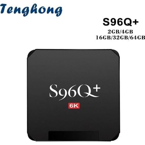 Tenghong S96Q Plus Smart TV Box Android 10 4G RAM 32GB 64GB ROM 2.4G Wifi 4K Assistant Media Player Allwinner H616 Set Top Box